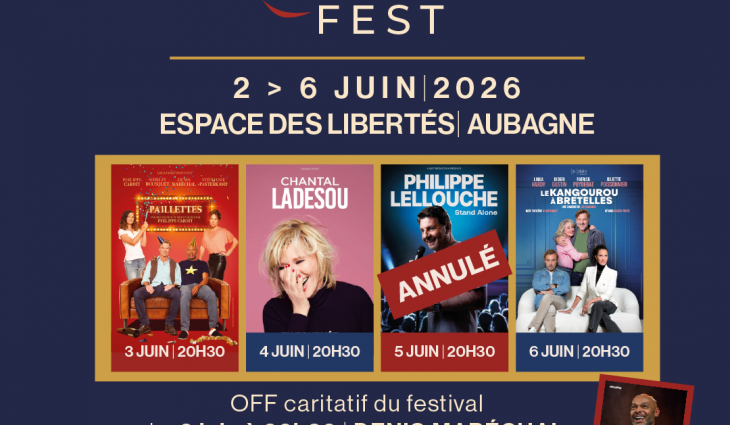 COMEDY FEST #4 : Information importante – Modification de programmation
