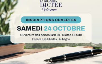 La Grande dictée d'Aubagne : les inscriptions sont ouvertes !